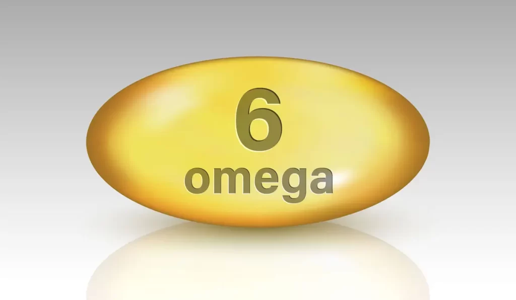 Omega 6 supplement capsule illustration